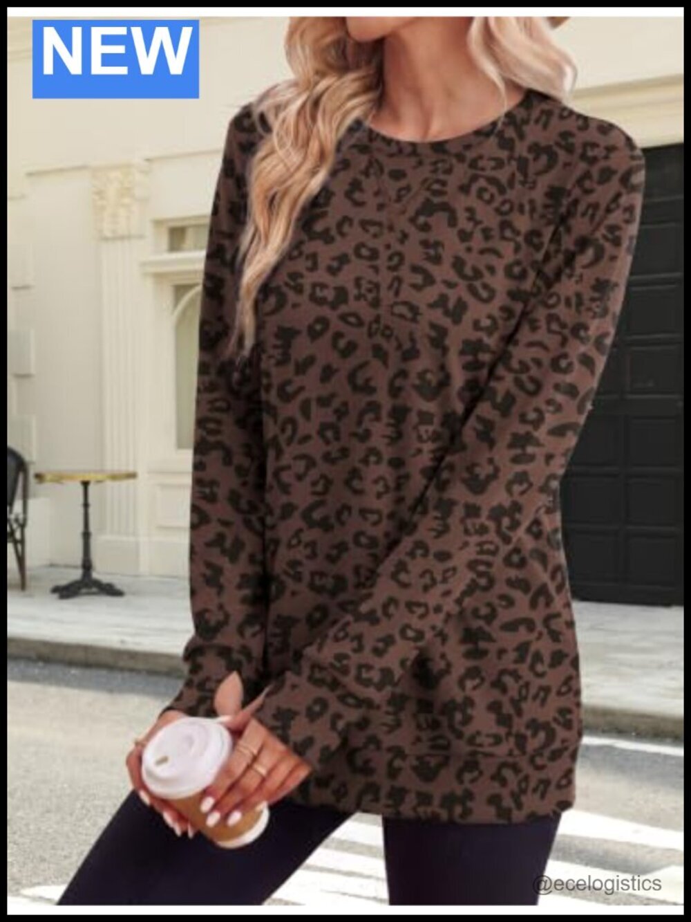 Crewneck Sweatshirt Thumb Hole Long Sleeve Pullover Lightweight Stretchy